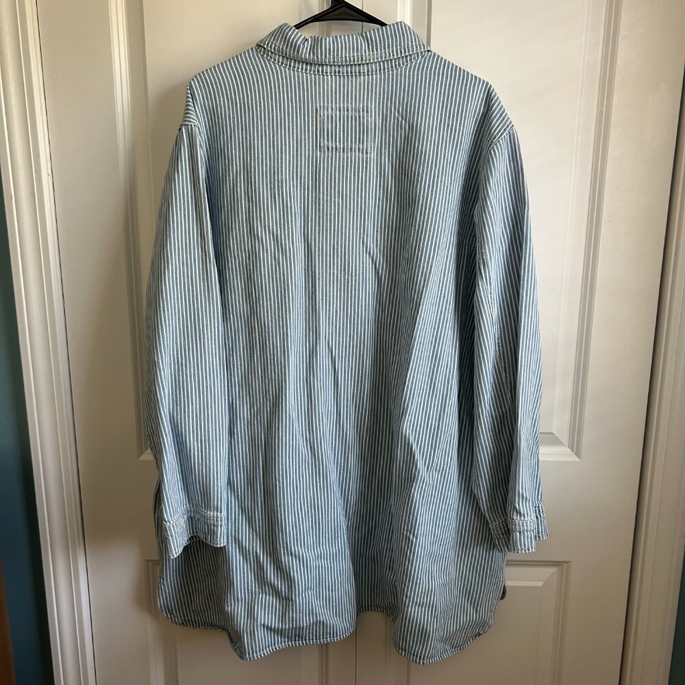 Old Navy - Railroad Striped Utility Jacket - Never Worn - Size 3X - Picture 5 of 7
